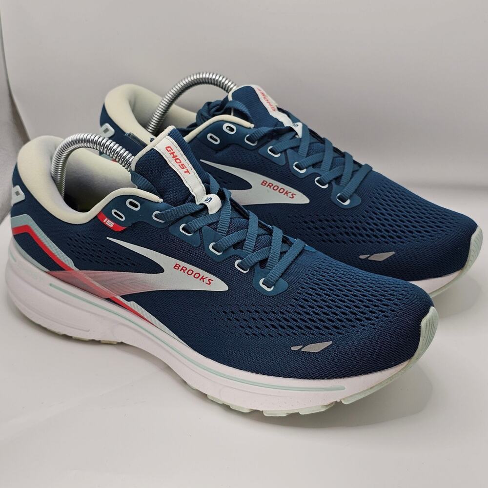 Brooks Ghost 15 Legion Blue Womens 10.5 Medium B UK 8.5 Running Shoes Sneakers